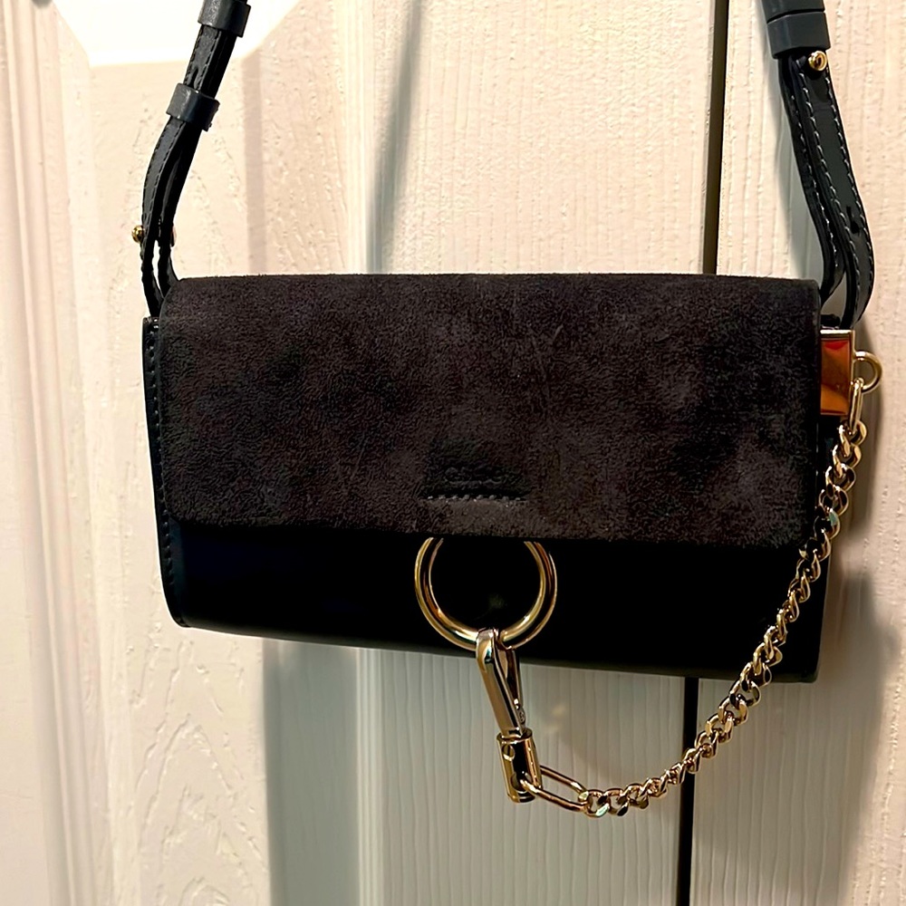 Chloe - slate/ dark blue / almost black mini bag.